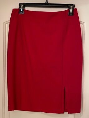 WHBM red side zip pencil skirt with pockets